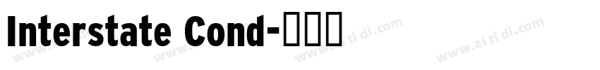 Interstate Cond字体转换